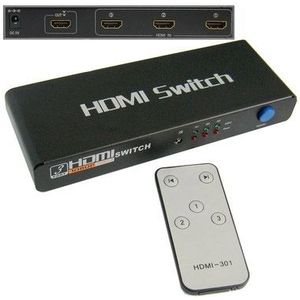 3 Ports 1080P HDMI Switch  1.3 Version  Support HD TV / Xbox 360 / PS3 etc(Black)