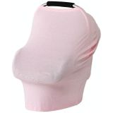 Multifunctional Cotton Nursing Towel Safety Seat Cushion Stroller Cover(Light Pink)