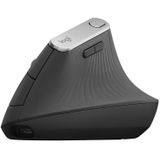 Logitech MX Vertical 4000DPI USB-C / Type-C + Unifying + Bluetooth Three-mode Ergonomic Wireless Vertical Optical Mouse (Black)