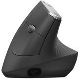 Logitech MX Vertical 4000DPI USB-C / Type-C + Unifying + Bluetooth Three-mode Ergonomic Wireless Vertical Optical Mouse (Black)