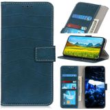 Voor Samsung Galaxy A33 5G Magnetische Crocodile Textuur Horizontale Flip Leren Telefoonhoesje Met Houder & Card Slots & Portemonnee (Dark Green)