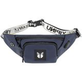 YIPINU YPU-DS Fashion Chest Bag Messenger Bag Waist Bag Waterproof Sports Mobile Phone Bag with External USB Port(Blue)