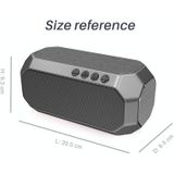 NewRixing NR-4000 TWS Mesh Polygon Music Box Concept Bluetooth Speaker(Silver)