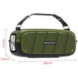 HOPESTAR A20 Pro TWS Portable Outdoor Waterproof Subwoofer Bluetooth Speaker with Microphone  Support Power Bank & Hands-free Call & U Disk & TF Card & 3.5mm AUX (Green)