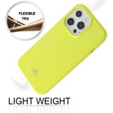 Goosspery Jelly TPU Fluorescentie Schokbestendig en Krashoes Voor iPhone 13 Pro (LIME)