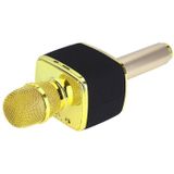 H11 Double Speakers High Sound Quality Handheld KTV Karaoke Recording Bluetooth Wireless Condenser Microphone  For Notebook  PC  Speaker  Headphone  iPad  iPhone  Galaxy  Huawei  Xiaomi  LG  HTC and Other Smart Phones (Gold)