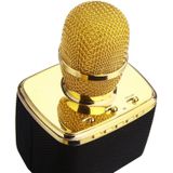 H11 Double Speakers High Sound Quality Handheld KTV Karaoke Recording Bluetooth Wireless Condenser Microphone  For Notebook  PC  Speaker  Headphone  iPad  iPhone  Galaxy  Huawei  Xiaomi  LG  HTC and Other Smart Phones (Gold)