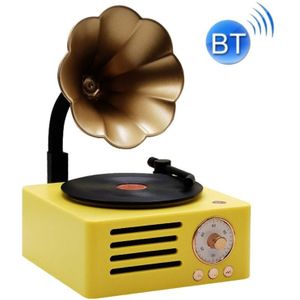 T15 Petunia Retro Vinyl Record Player Draadloze Multifunctionele Mini Bluetooth Audio