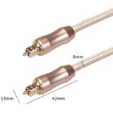 QHG02 SPDIF Toslink Gold-plated Fiber Braided Optic Audio Cable  Length: 3m