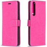 For Sony Xperia 1 II Crazy Horse Texture Horizontal Flip Leather Case with Holder & Card Slots & Wallet & Photo Frame(Rose)