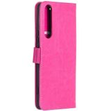 For Sony Xperia 1 II Crazy Horse Texture Horizontal Flip Leather Case with Holder & Card Slots & Wallet & Photo Frame(Rose)