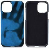 Paste Skin + PC Thermal Sensor Discoloration Case For iPhone 13 Pro(Black Blue)