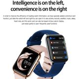 Q19 PRO IP67 Waterdichte 1.69 inch Smartwatch (Gold + Bourgondië)