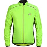 Reflective High-Visibility Lightweight Sports Jacket Packable Windproof Long Sleeve Sportswear  Size:M(Fluorescent Green)