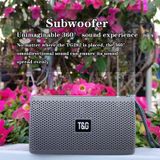T&G TG282 Portable Bluetooth Speakers with Flashlight  Support TF Card / FM / 3.5mm AUX / U Disk / Hands-free Call(Blue)
