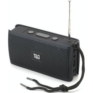 T&G TG282 Portable Bluetooth Speakers with Flashlight  Support TF Card / FM / 3.5mm AUX / U Disk / Hands-free Call(Blue)