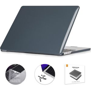 ENKAY 3 in 1 Crystal-laptophoes met TPU-toetsenbordfilm / antistofstekkers voor MacBook Air 13.6 2022 A2681 EU-versie