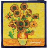 Retro Art DIY Handmade Photo Album Self-Adhesive Film Album  Colour:16 inch Sunflower(60 White Card Inner Pages)