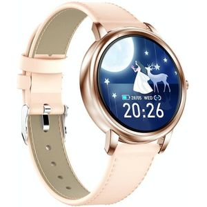 MK20 1.09 inch IPS Kleur scherm IP67 Waterdicht Smart Watch  ondersteuning Slaapbewaking / hartslagmonitoring / bloeddrukmonitoring / Multi-sportmodus  stijl: lederen band