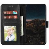 For Motorola Moto E(2020) / Moto E7 Feather Pattern Litchi Texture Horizontal Flip Leather Case with Wallet & Holder & Card Slots(Black)