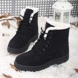Dames katoenen schoenen plus fluwelen sneeuwlaarzen  maat:43(zwart)