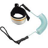 Surf Bodyboard Safety Hand Rope TPU Surfboard Paddle Towing Rope  The Length After Stretching: 1.6m(Clear Blue)