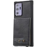 Vertical Flip Wallet Shockproof Back Cover Protective Case with Holder & Card Slots & Lanyard & Photos Frames For Samsung Galaxy Note20 Ultra(Grey)