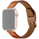 Women Starry Sky Style Leather Replacement Strap Watchband For Apple Watch Series 7 & 6 & SE & 5 & 4 44mm  / 3 & 2 & 1 42mm(Brown Rose Gold Buckle)