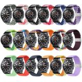 Voor Huawei Watch 4 / 4 Pro nylon gevlochten metalen gesp horlogeband (W zwart blauw groen)
