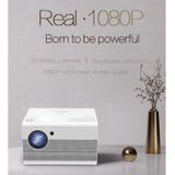 T10 1920x1080P 3600 Lumens Portable Home Theater LED HD Digital Projector  Android Version(White)