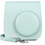 Retro Full Body PU lederen tas Camera tas met riem voor Fujifilm Instax Mini 7+ (Baby Blue)