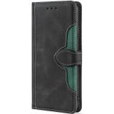 For Xiaomi Pocophone F1 Stitching Skin Feel Magnetic Buckle Horizontal Flip PU Leather Case with Holder & Card Slots & Wallet(Black)