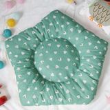 Cotton Canvas Pet Tent Cat and Dog Bed with Cushion  Specification: Small 40×40×50cm(Green Triangle)