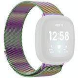 For Fitbit Versa 3 / Fitbit Magnetic Milano Replacement Strap  Size:Large Size(Colorful)