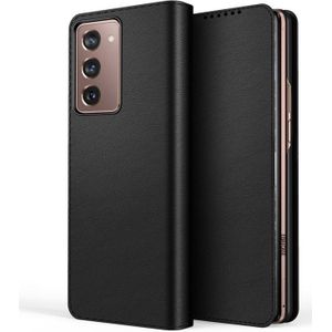 For Samsung Galaxy Z Fold2 5G Detachable Split Horizontal Flip Leather Case with Card Slots & Detachable Back Cover(Black)