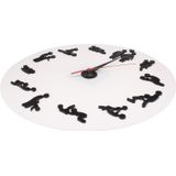 Sex positie klok / nieuwigheid Wall Clock volwassen klok