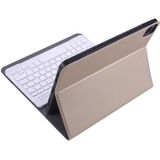 A11B 2020 Ultra-thin ABS Detachable Bluetooth Keyboard Protective Case for iPad Pro 11 inch (2020)  with Pen Slot & Holder (Gold)