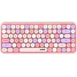 Ajazz Tablet PC Laptop Office Punk Bluetooth-toetsenbord (hybride roze)