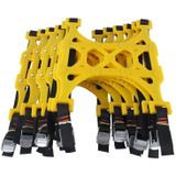 6 PCS Car Snow Tire Anti-skid Chains Yellow Chains For Family Car