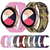 For Samsung Galaxy Watch Active 2 20mm Nylon Woven Watch Band(Pink)