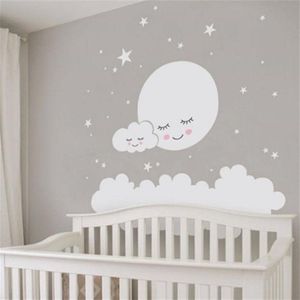 Cloud Star Moon Children Room Decoration Wall Sticker  Size:62cm x 62cm