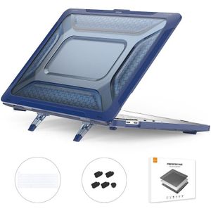 Voor MacBook Pro 13.3 A2251/A2289/A2338 ENKAY Hat-Prince 3 in 1 Beschermende Beugel Case Cover Hard Shell met TPU Toetsenbord Film/Anti-stof Pluggen  Versie: EU (Blauw)