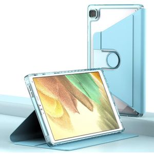 Voor Samsung Galaxy Tab A7 Lite T220 Clear 360 Rotation Stand Smart Leather Tablet Case(Baby Blue)