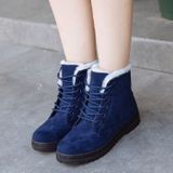 Dames katoenen schoenen plus fluwelen sneeuwlaarzen  maat:40(blauw)