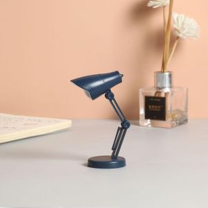 3 PCS Mini LED Desk Lamp Folding Portable Night Light Magnetic Eye Protection Desk Lamp(LD01-Blue)