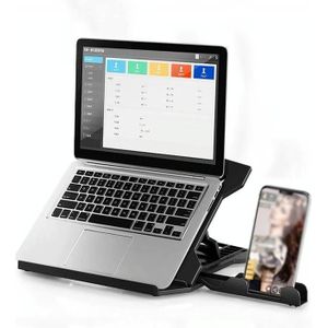 N31 Portable Laptop Bracket Liftable Computer Support Base  Colour: Black (Standard Version)