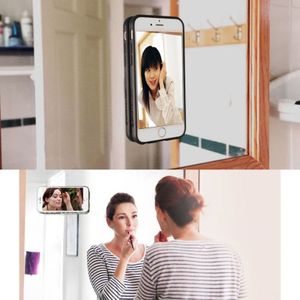 For  iPhone 8 & 7  Anti-Gravity Magical Nano-suction Technology Sticky Selfie Protective Case(Black)