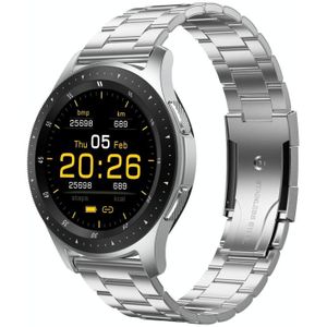 W68 1.54 inch Touch Screen IP67 Waterproof Smart Bracelet  Support Blood Oxygen Monitoring / Bluetooth Call / Heart Rate Monitoring  Style: Steel Strap(Silver)
