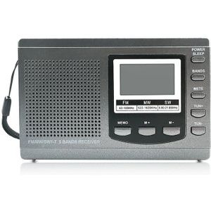 HRD-310 Portable FM AM SW Full Band Digital Demodulation Radio (Grey)