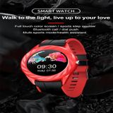 DT10 1.54inch Color Screen Smart Watch IP67 Waterproof Support Bluetooth Call/Heart Rate Monitoring/Blood Pressure Monitoring/Blood Oxygen Monitoring/Sleep Monitoring(Red)